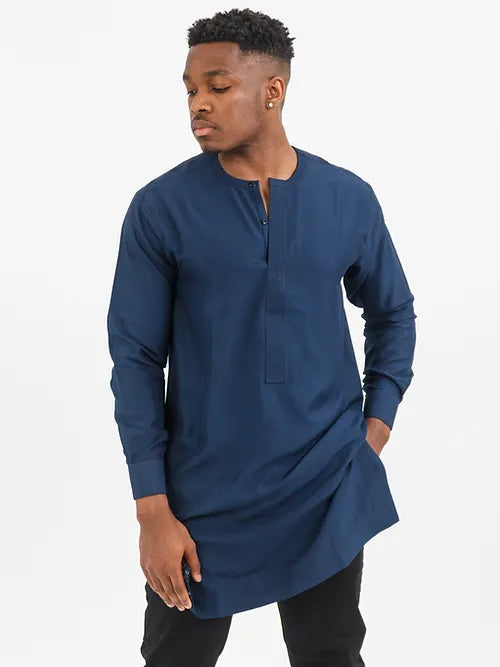 BAYO Navy Senator | Traditional African Men's Kaftan