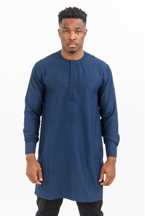 BAYO Navy Senator | Traditional African Men's Kaftan