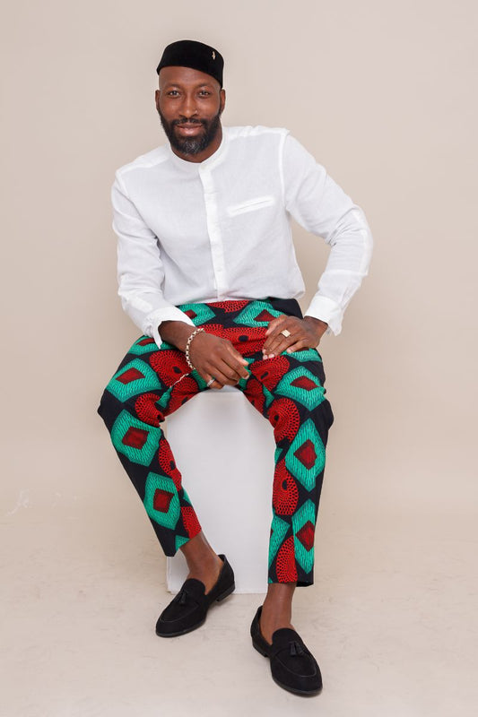 Kweku Men's African Print Pant