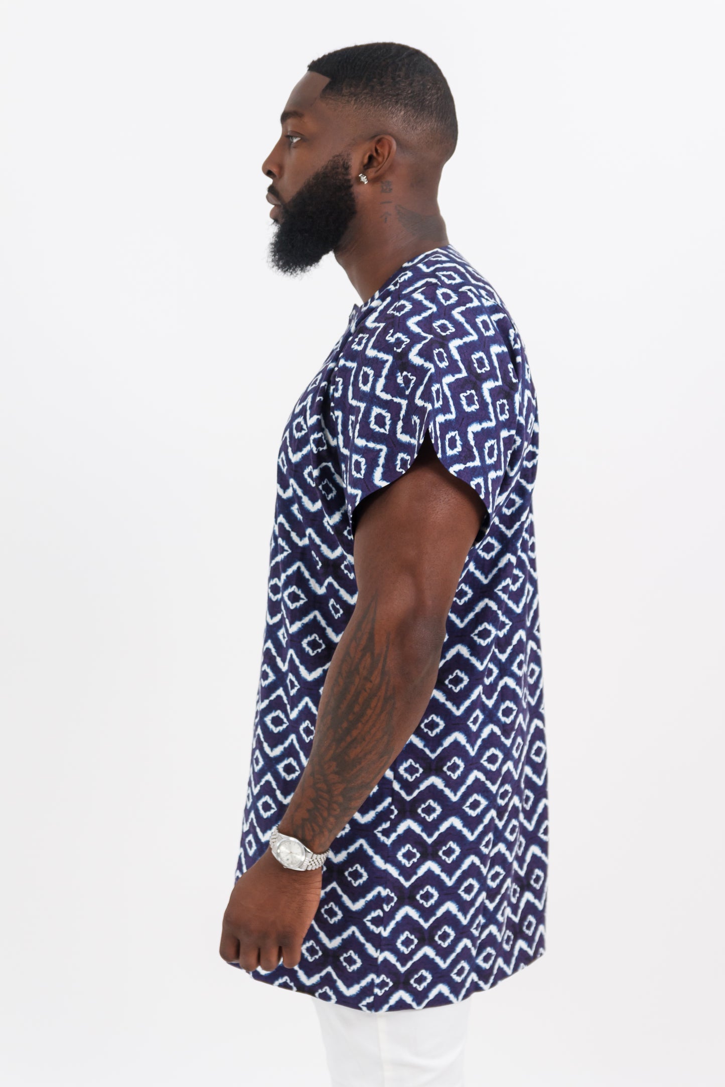 BAMBARA Men's African Print Danshiki