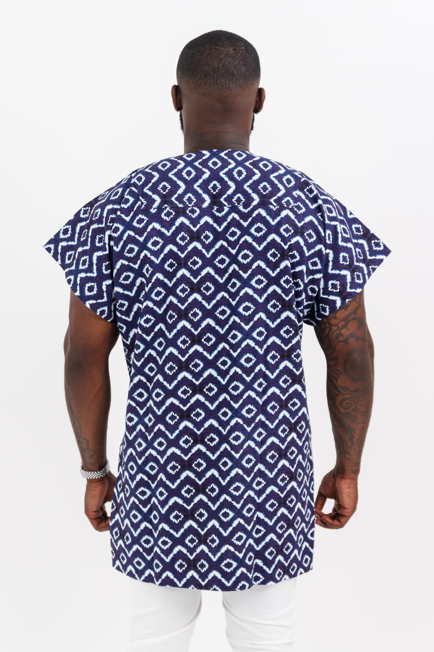 BAMBARA Men's African Print Danshiki