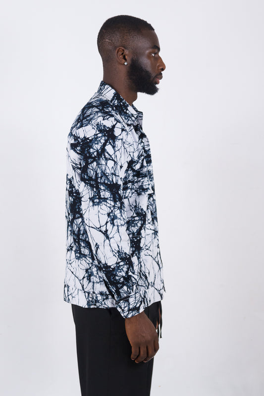 Babadudu Men's African Dye Print Jacket