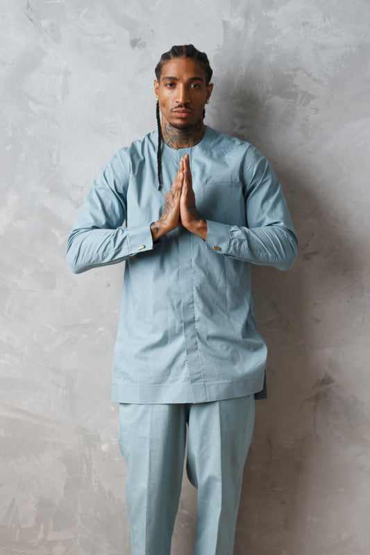 ÒJÓ MEN'S DUCK-EGG BLUE SENATOR SET