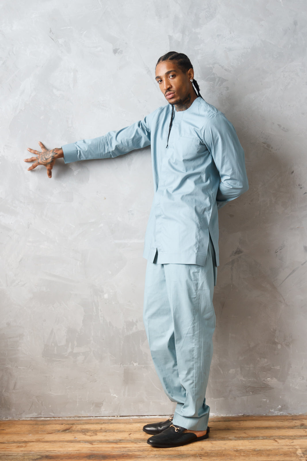ÒJÓ MEN'S DUCK-EGG BLUE SENATOR SET