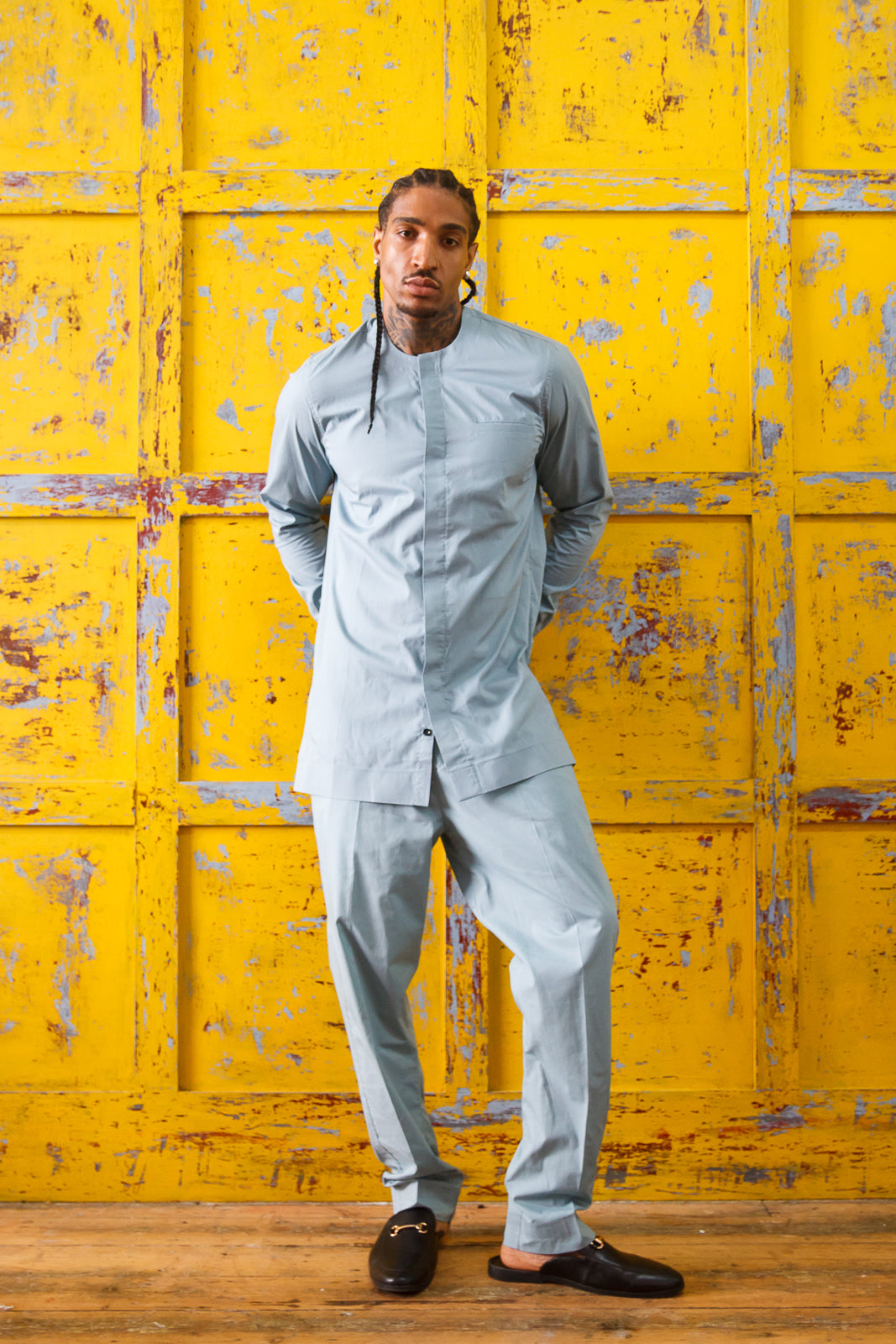 ÒJÓ MEN'S DUCK-EGG BLUE SENATOR SET