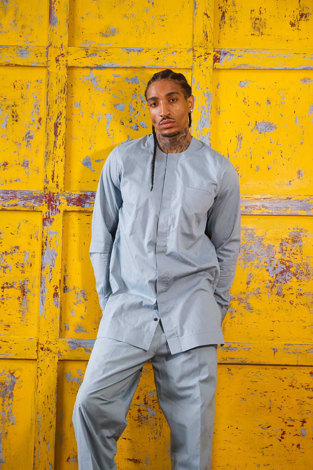 ÒJÓ MEN'S DUCK-EGG BLUE SENATOR SET