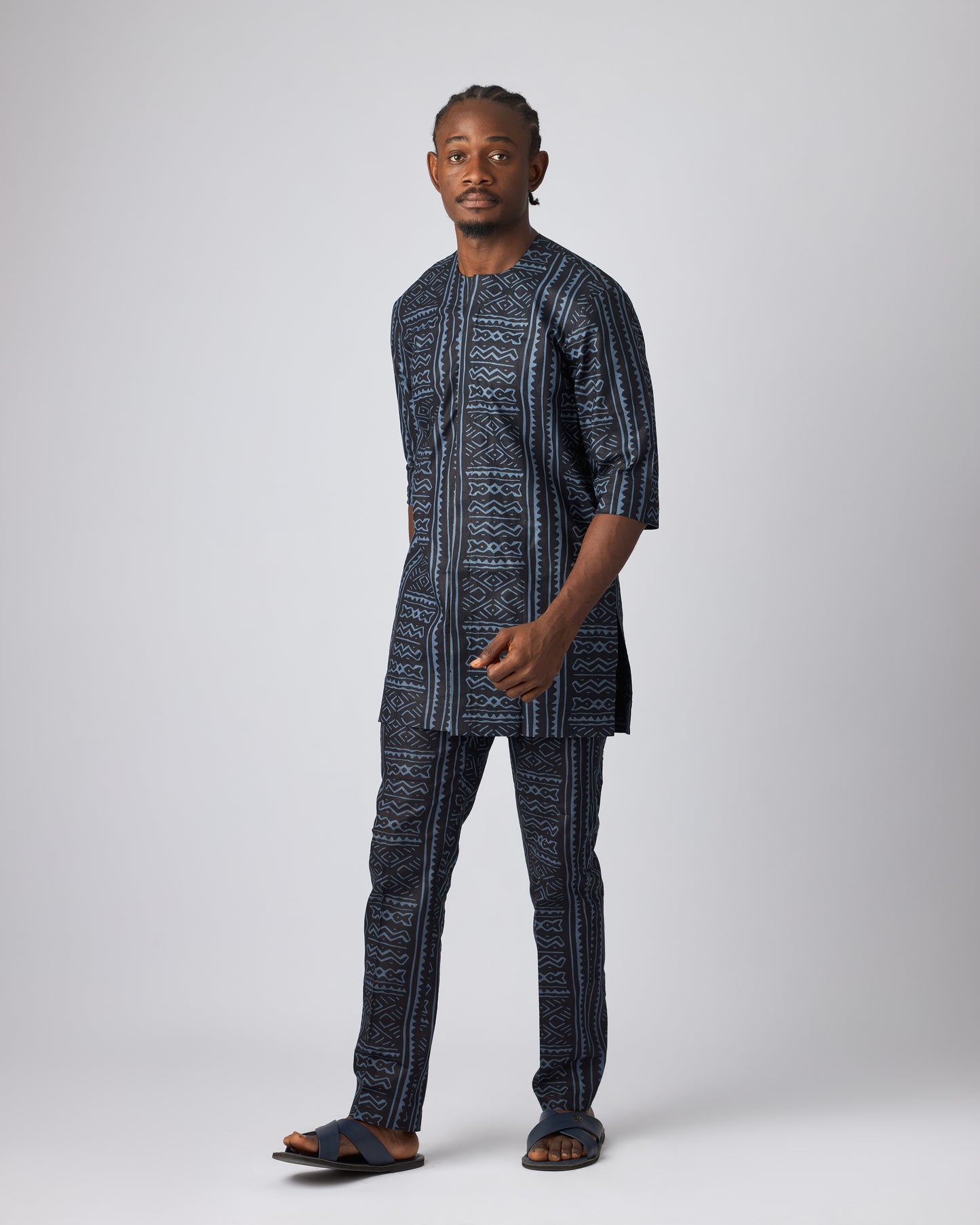 MAZELI 2.0 MEN'S SLIM-FIT WAX AFRICAN