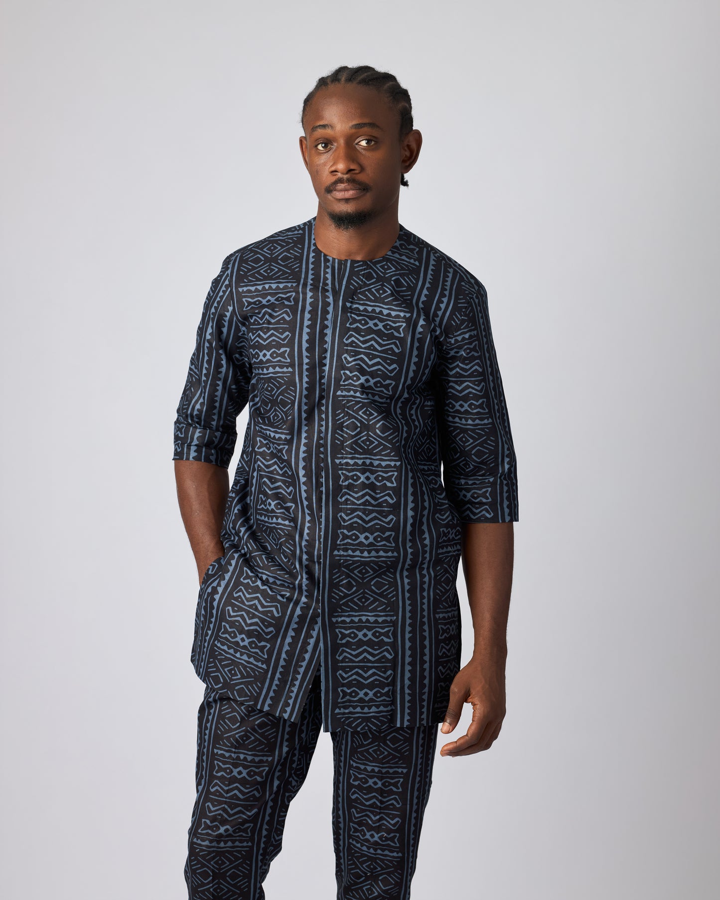 MAZELI 2.0 MEN'S SLIM-FIT WAX AFRICAN