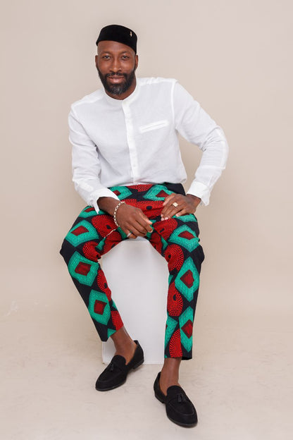 KWEKU African Print Pants