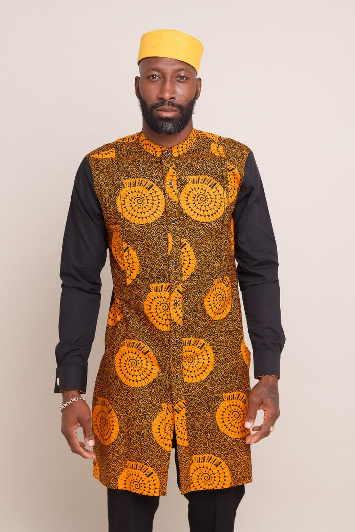 UGO Spiral African Print Shirt