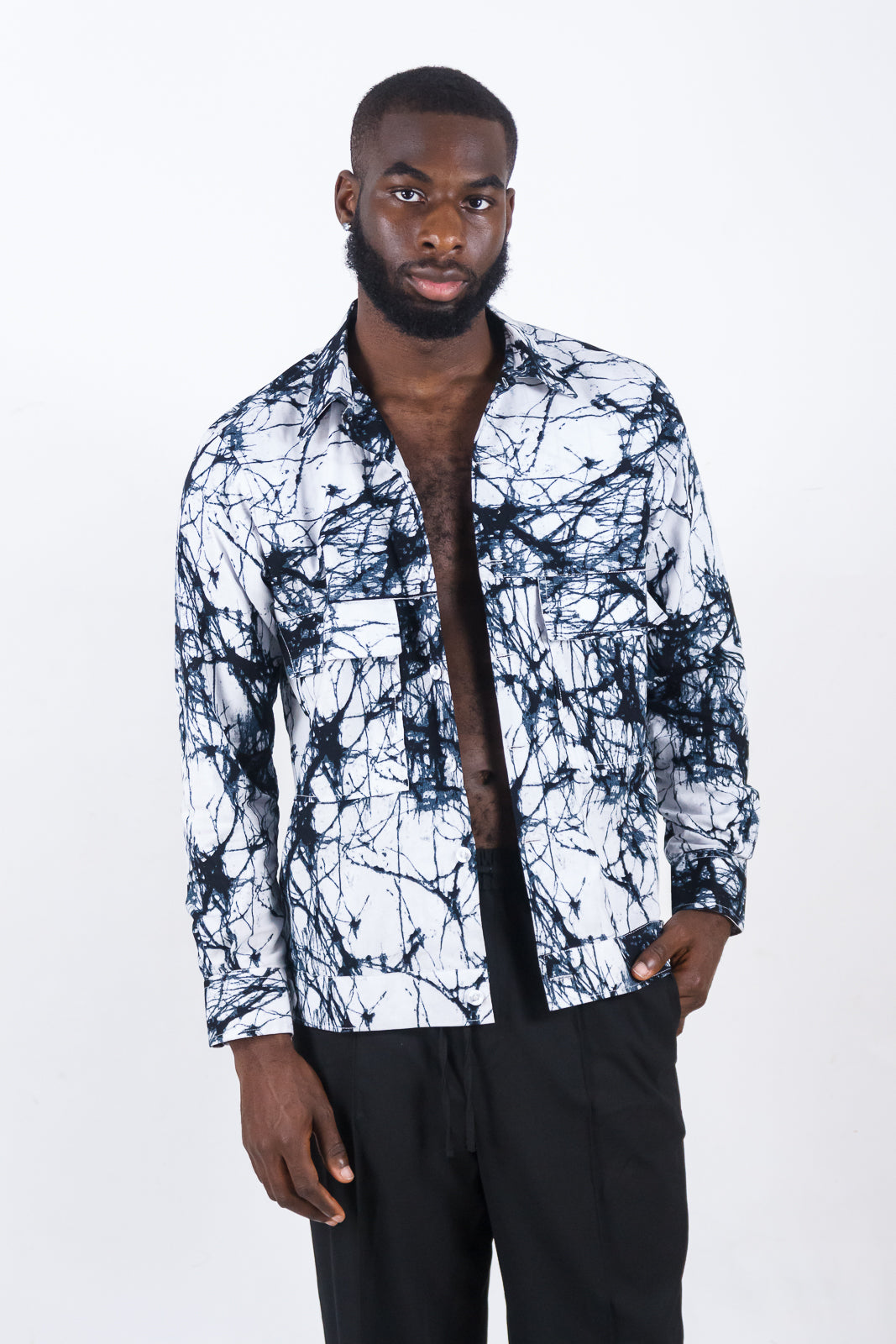 The BABADUDU African Print Piece Jacket