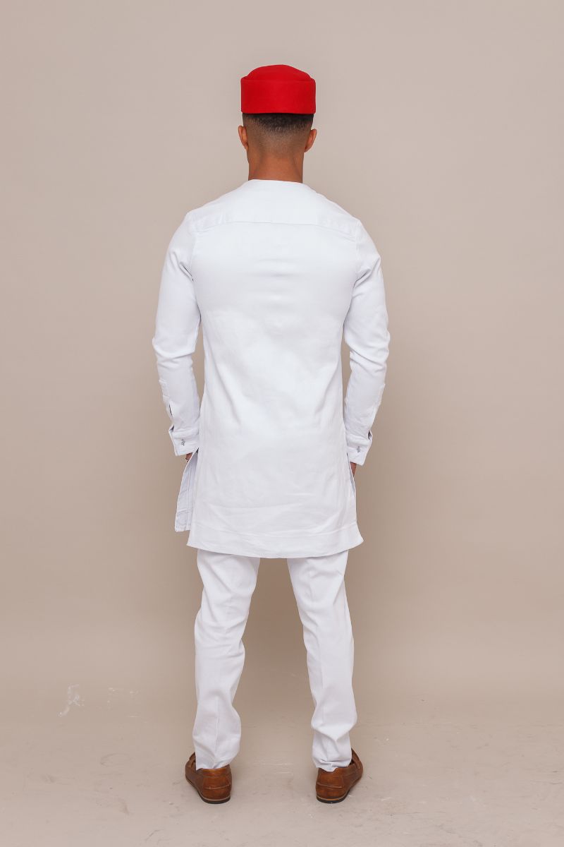 SARIKI White African Dress Pants