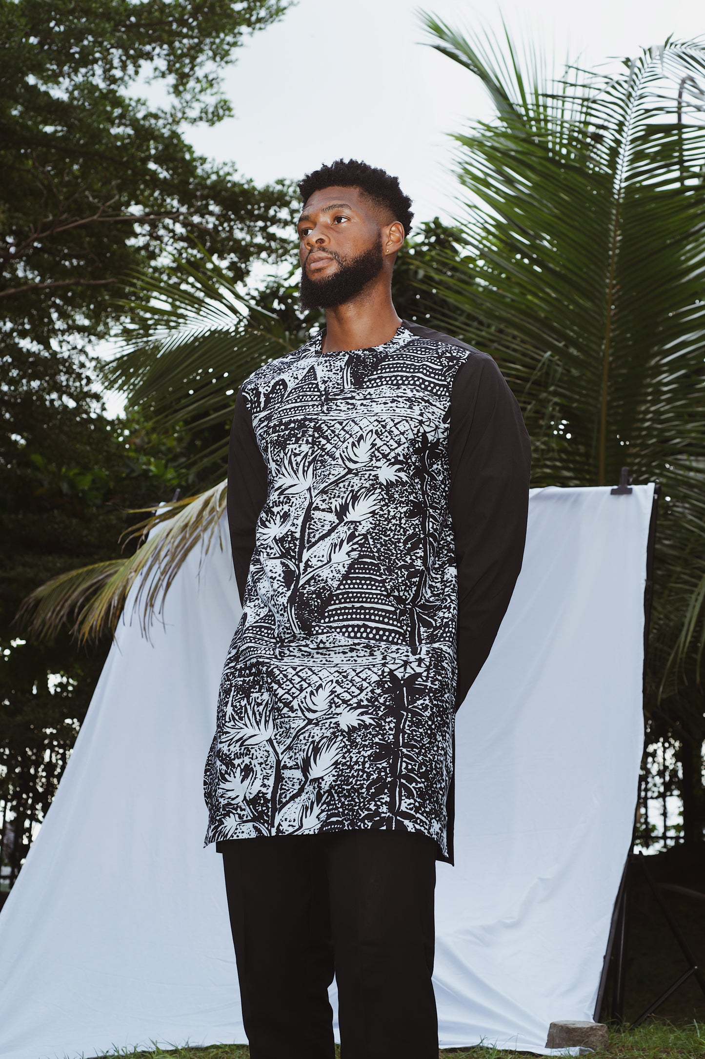 UBUNTU in Black Kaftan || African Mens-wear