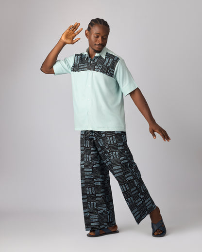 Lakunle Men's African Print Set (Navy) (Copy)